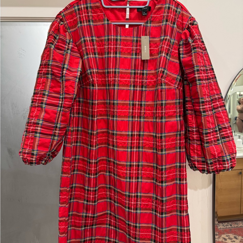 J. Crew NWT tartan mini dress